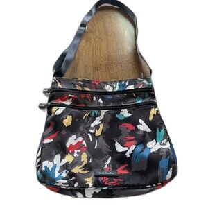 Vera Bradley Splash Floral Pattern Triple Zip Hipster 12x12x2